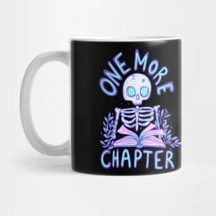 Skeleton Reading a Book - One More Chapter Before Eternal Slumber Mug